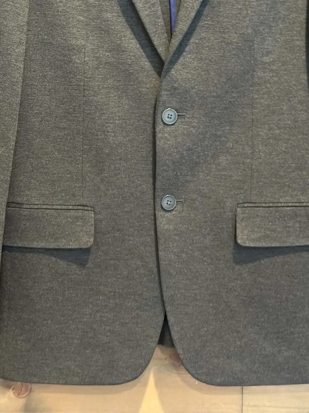 Apt 9 Premier Flex Stretch Knit Sport Coat Blazer Charcoal Gray 38R